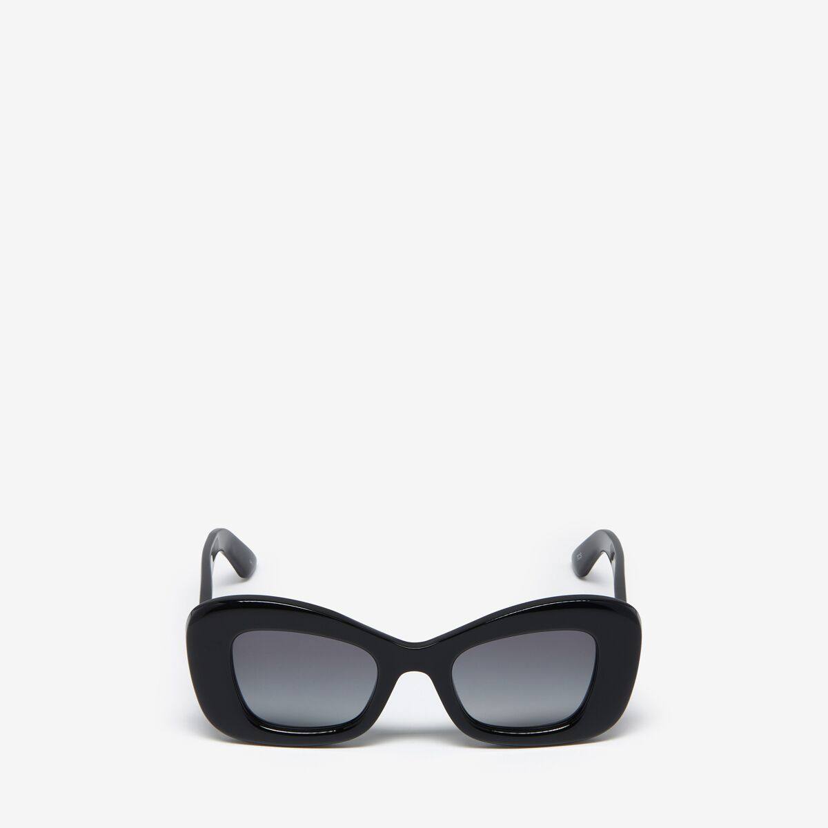 Alexander McQueen Women's Black Bold Cat-eye Sunglasses (Acetate)
